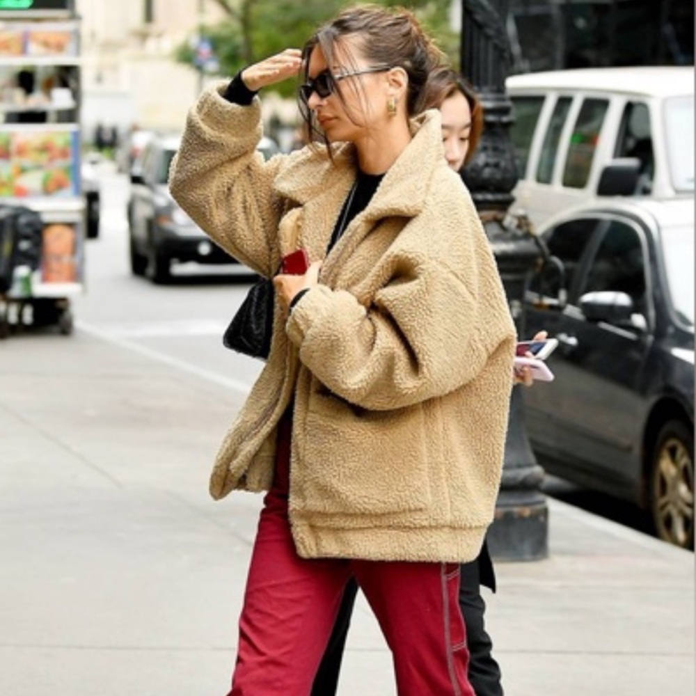 I.AM.GIA Beige Teddy Jacket